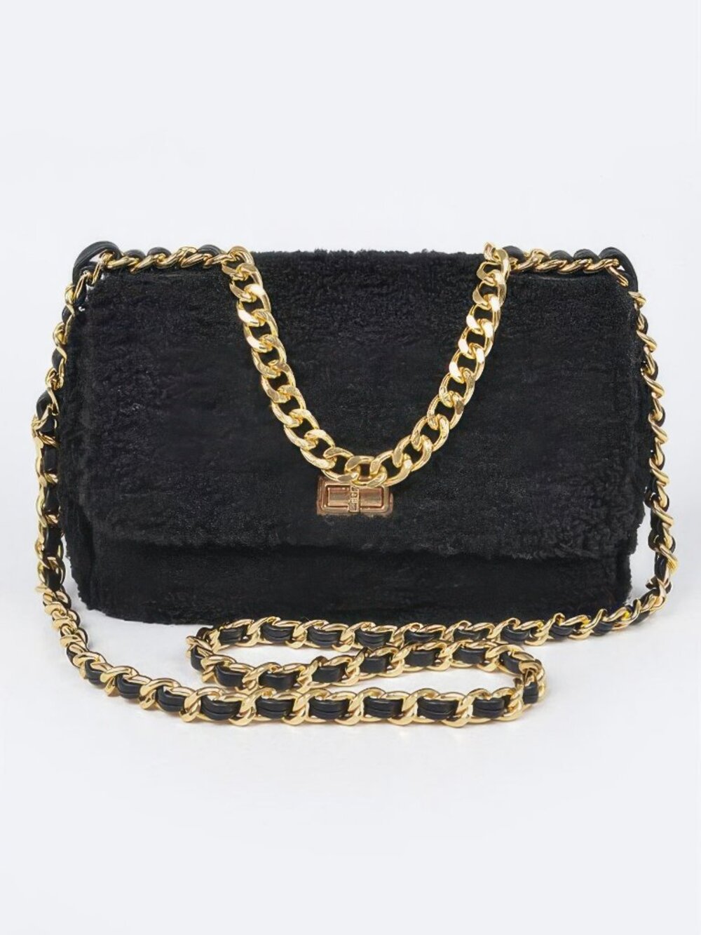 Faux Fur Shoulder Bag